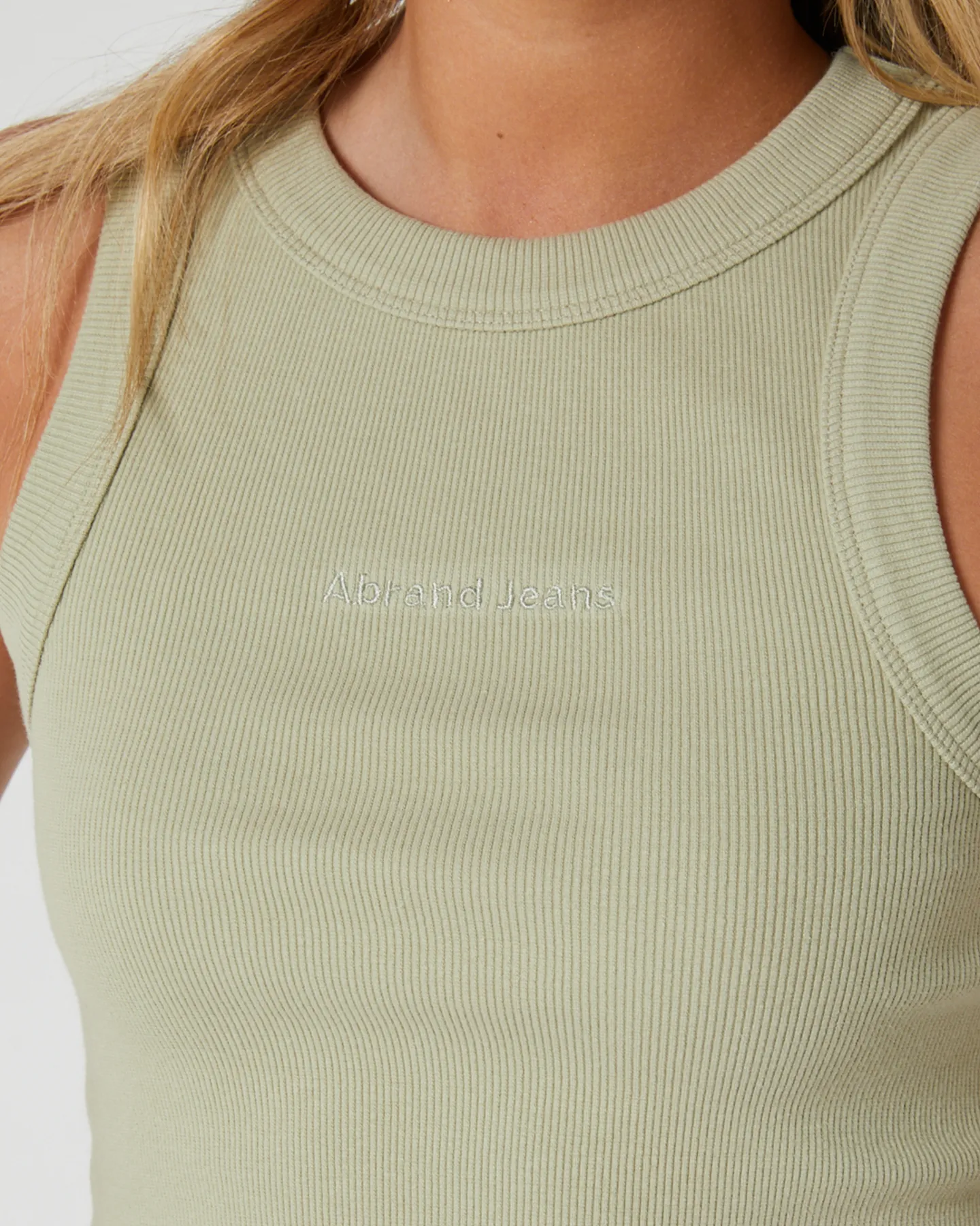 Abrand Heather Singlet Rcy - Sage | SurfStitch