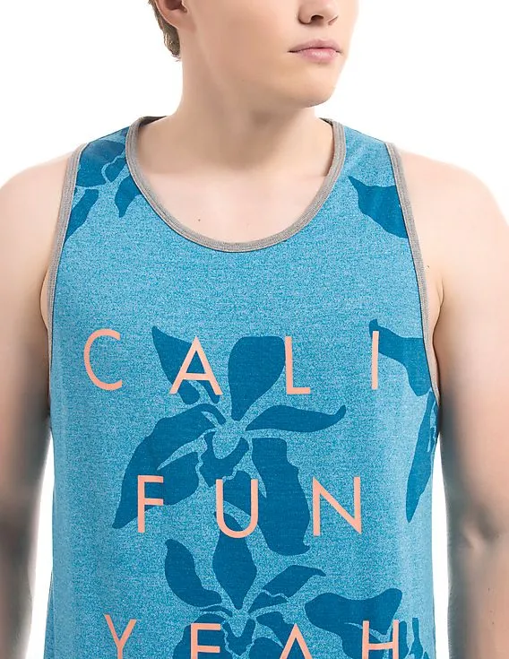 Aeropostale Slim Fit Printed Tank