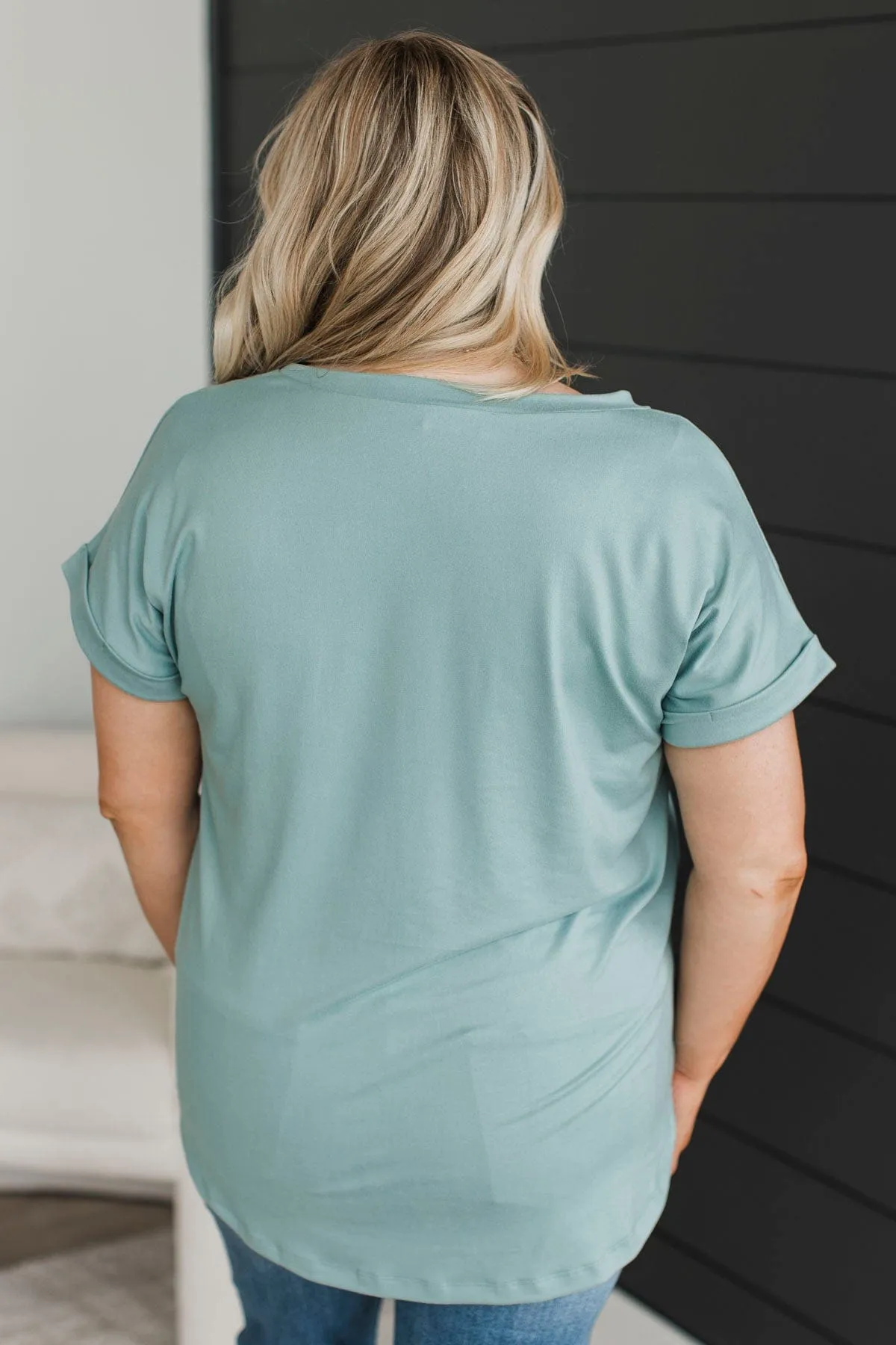 All The Best Short Sleeve Top- Seafoam