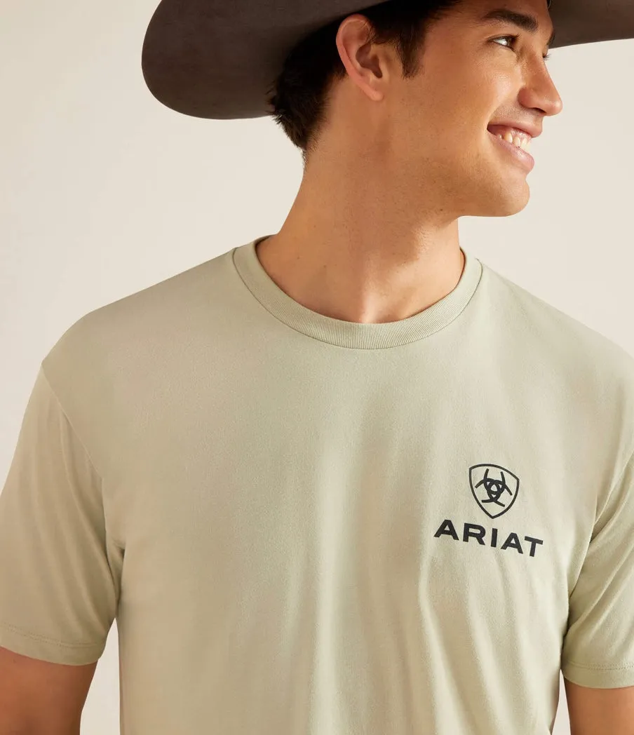 Ariat Lights Tee - Sage Heather