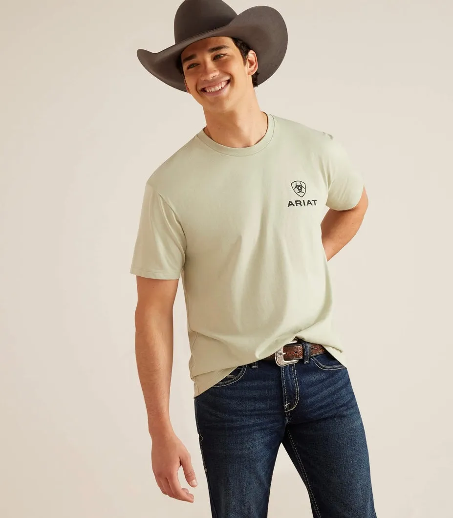 Ariat Lights Tee - Sage Heather