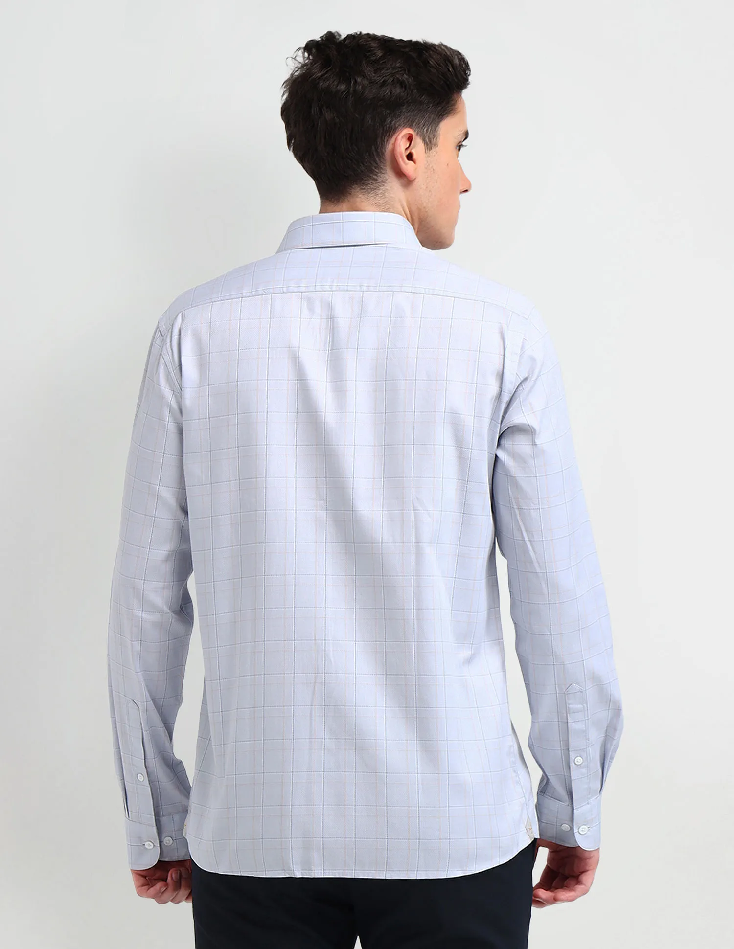 Arrow Dupplin Check Printed Slim Fit Shirt