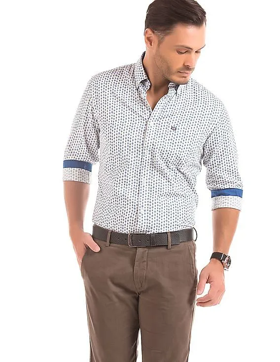 Arrow Sports Printed Slim Fit Shirt