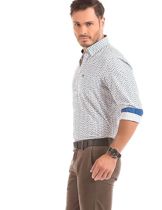 Arrow Sports Printed Slim Fit Shirt