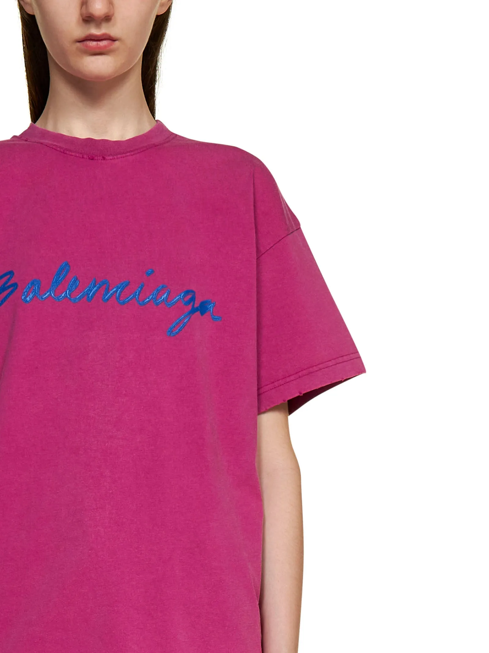 Balenciaga Logo Printed Medium Fit T-Shirt