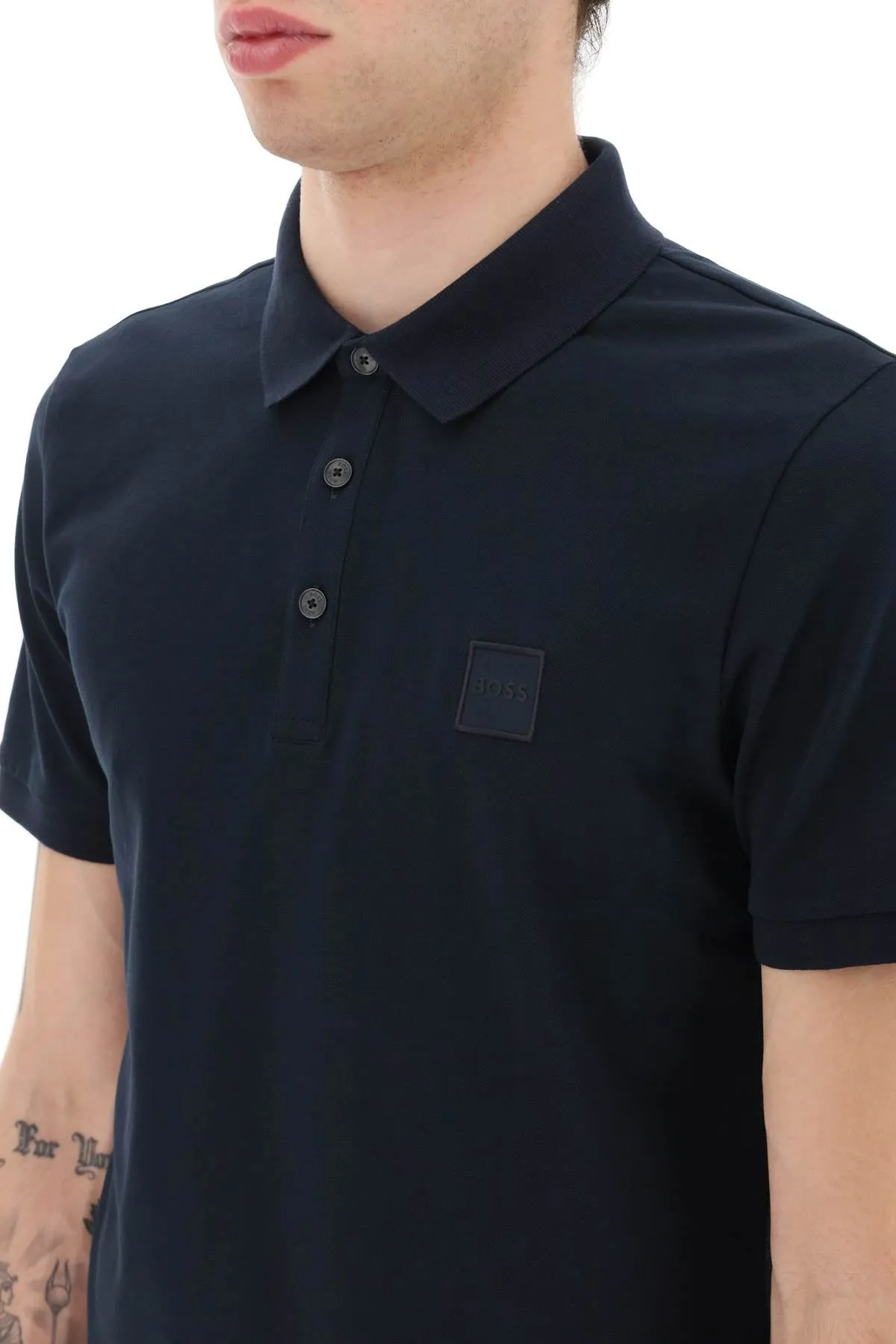 Boss Slim Fit Passenger Polo Shirt   Blue