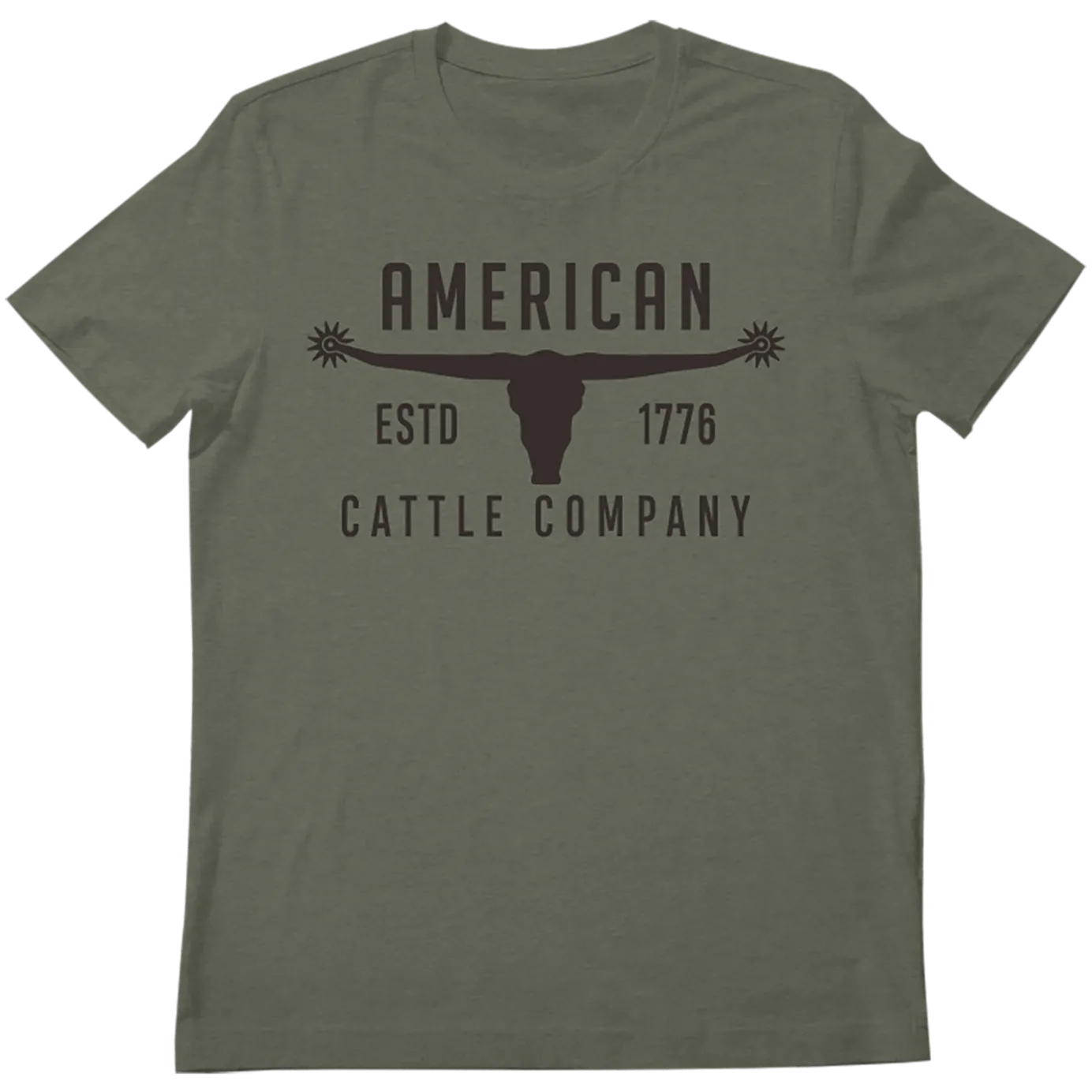 Bull Spurs Tee-Heather Sage