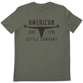 Bull Spurs Tee-Heather Sage