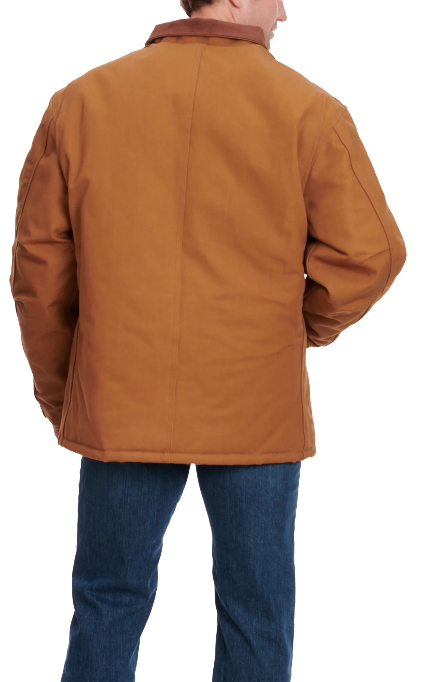 Carhartt Caramel Brown Duck Quilted Nylon Lined Traditional Canvas Jacket