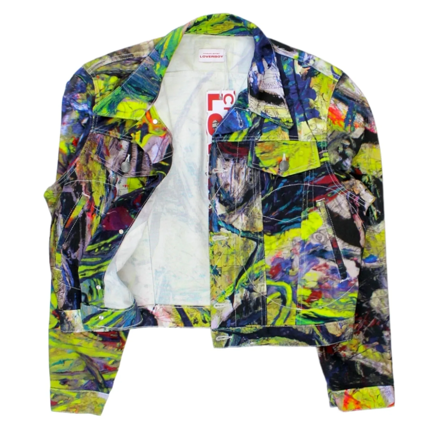 Charles Jeffrey Loverboy Green/Multi Jacket / Jeans Co-ord