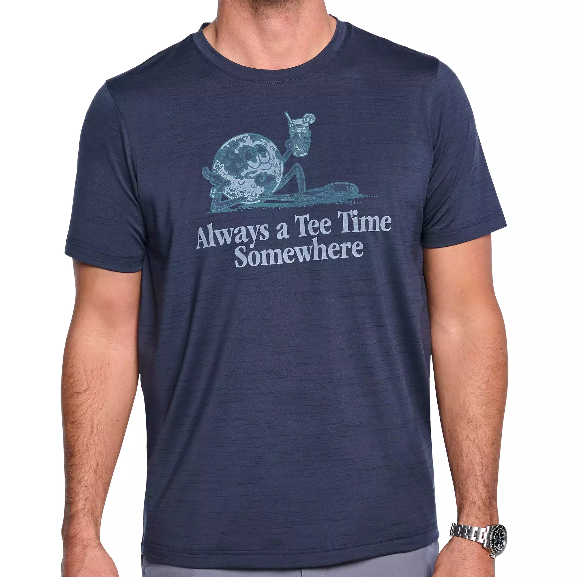 CLOUDSPUN Tee Time Somewhere Performance T-Shirt