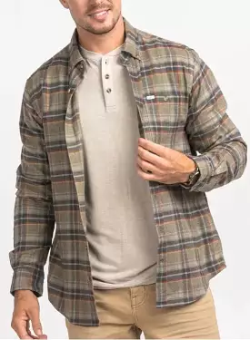 Cypress Long Sleeve Flannel - Spruce