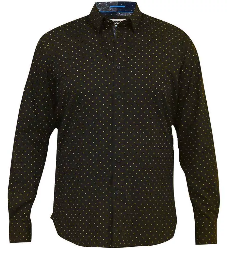 D555 Big Mens Long Sleeve Shirt With All Over Print (BERNARD)