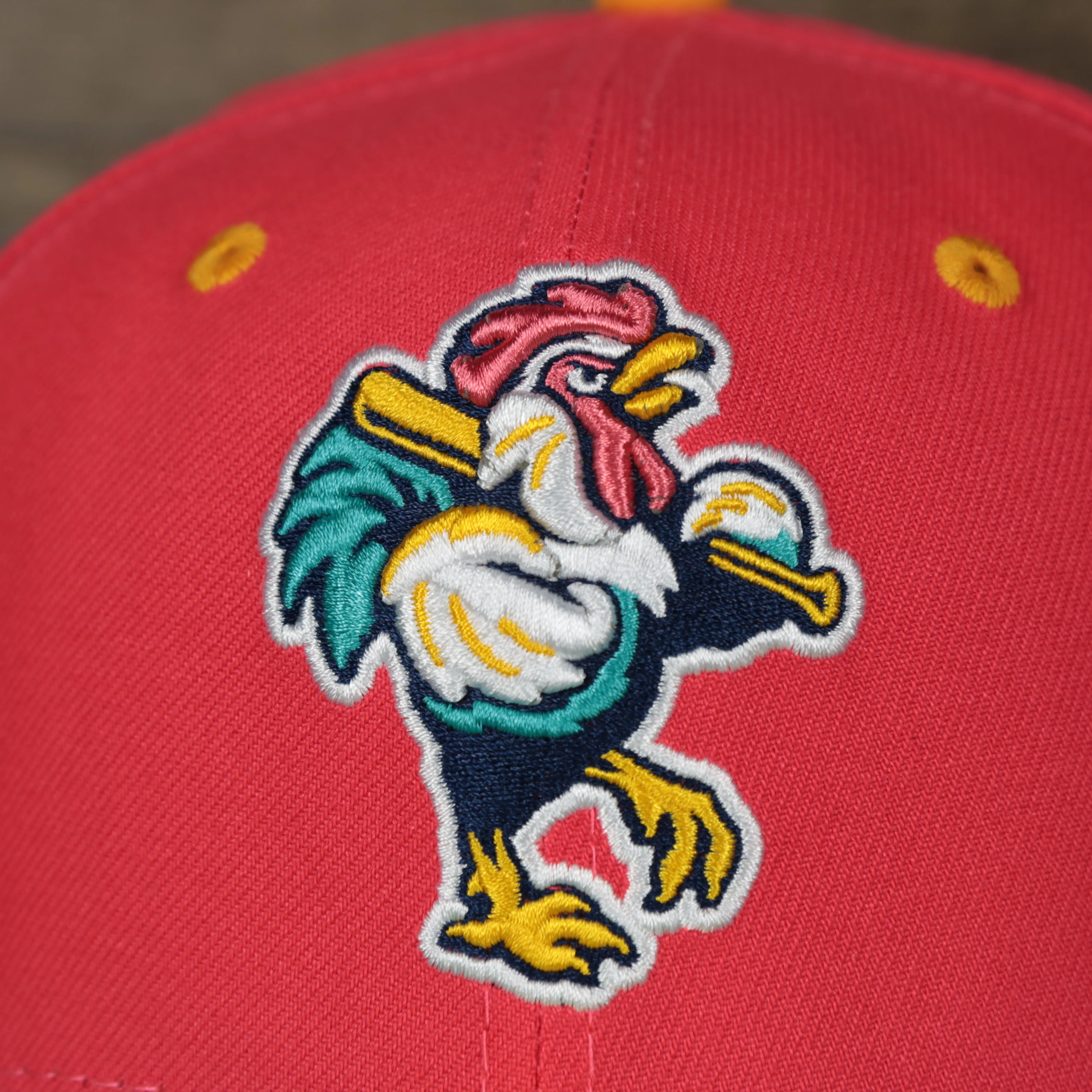 Delmarva Shore Birds 2022 Gallos de Delmarva Copa de la Diversion On-Field Black Bottom 5950 Fitted Cap | Red