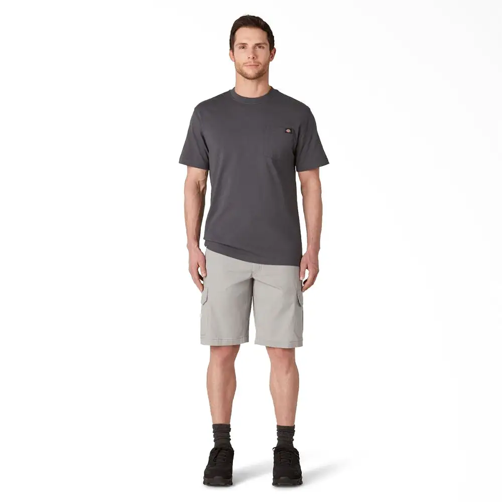 Dickies Men's 11 FLEX Cooling Performance Work Cargo Shorts SR607 - Nickel Grey