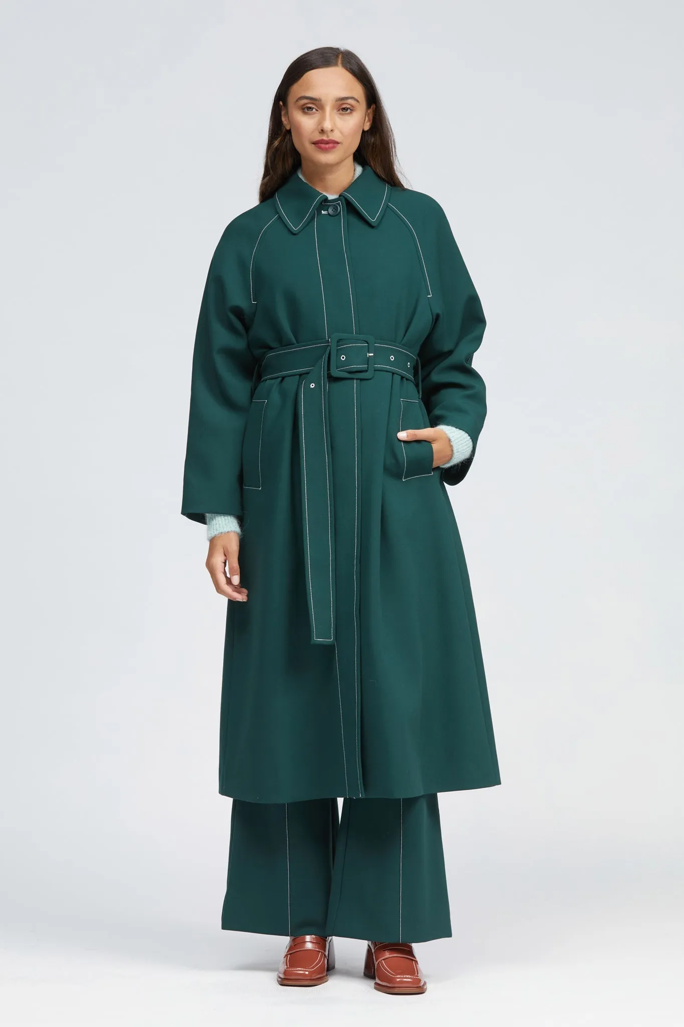 Donegall Coat Dark Green