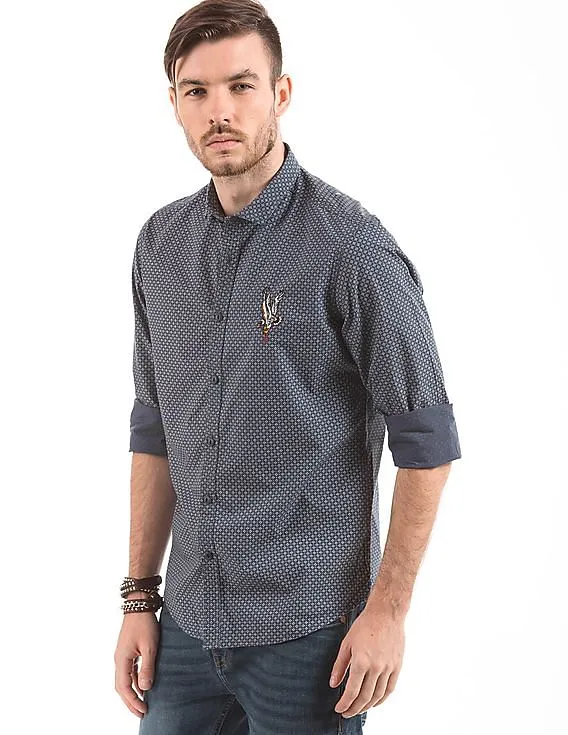 Ed Hardy Printed Slim Fit Shirt