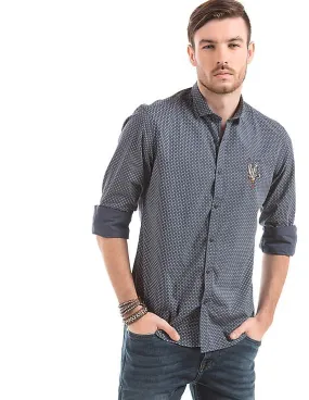 Ed Hardy Printed Slim Fit Shirt