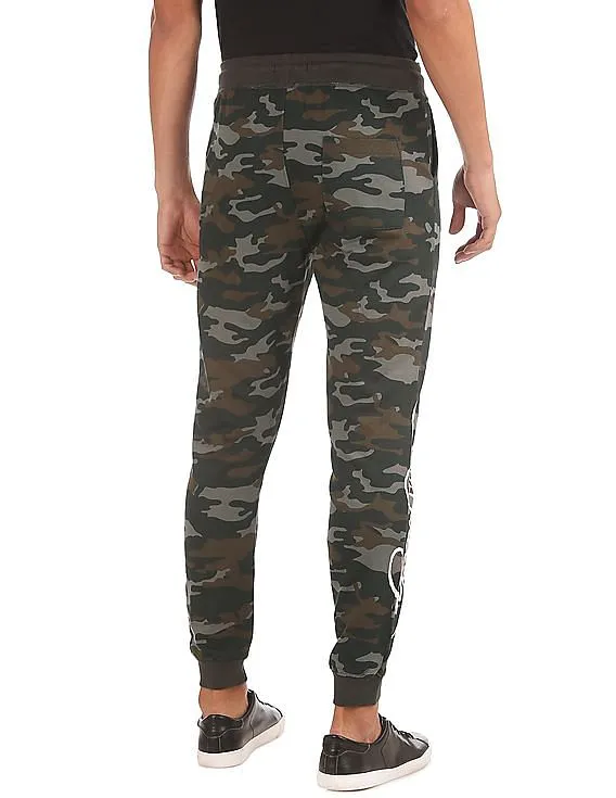 Ed Hardy Slim Fit Camouflage Printed Joggers