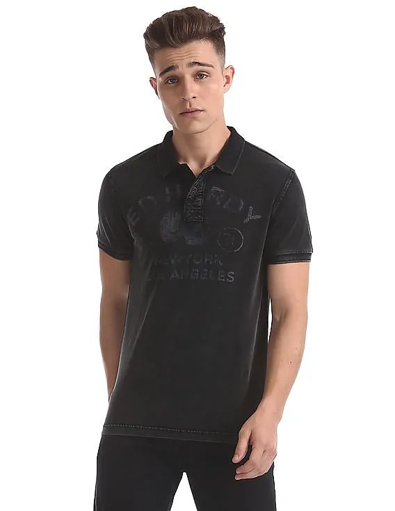 Ed Hardy Slim Fit Printed Polo Shirt