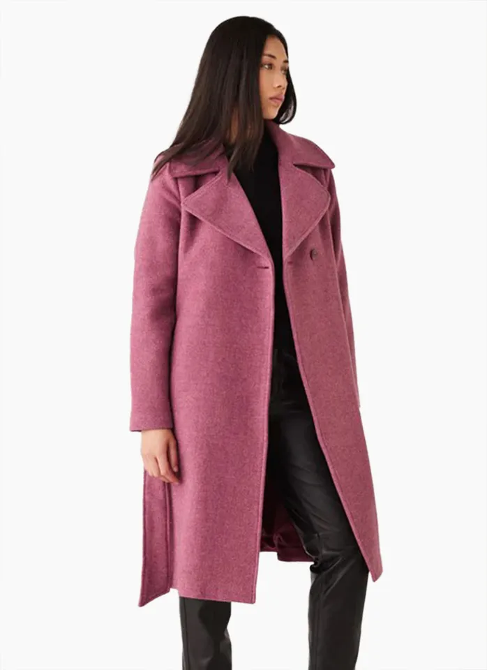 Esmaee Lantern Coat Berry