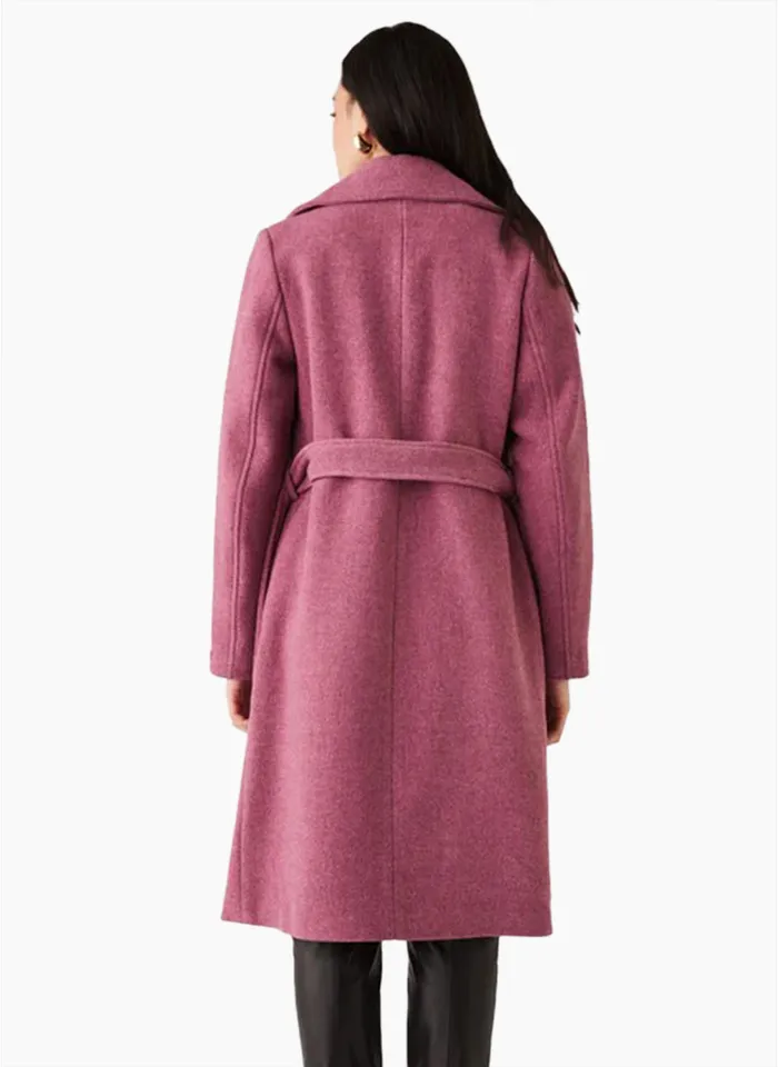 Esmaee Lantern Coat Berry