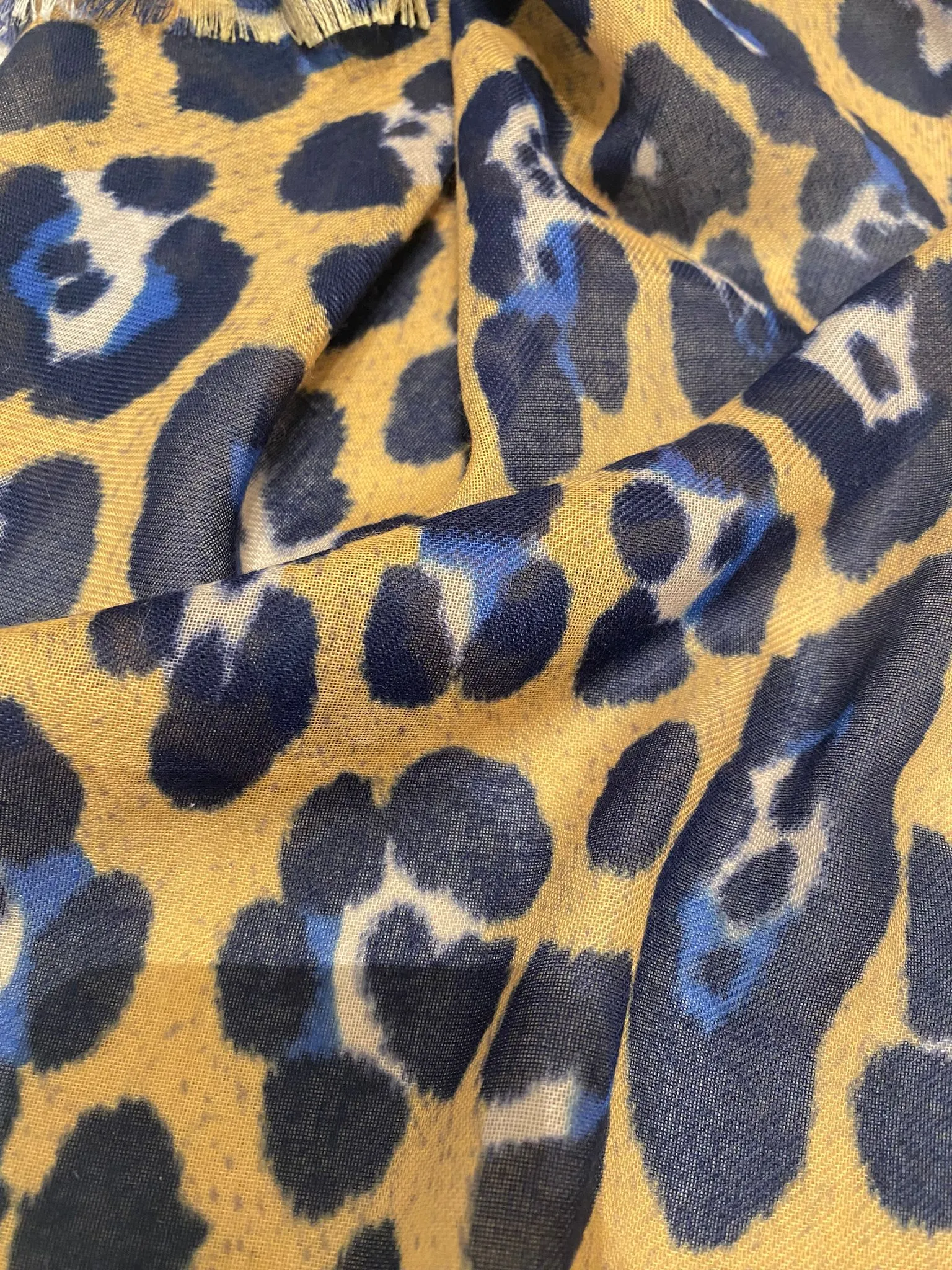 Foulard animal print azules