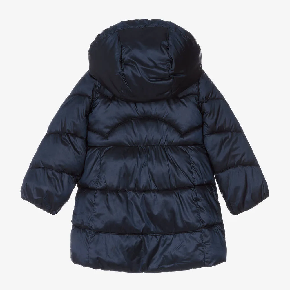 Girls Blue Puffer Coat