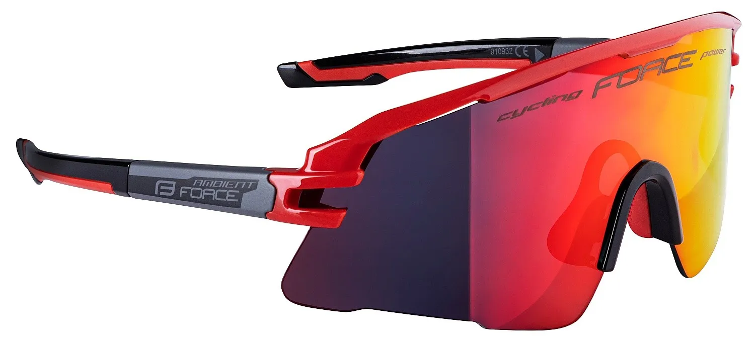 glasses FORCE Ambient - Red/Grey/Red