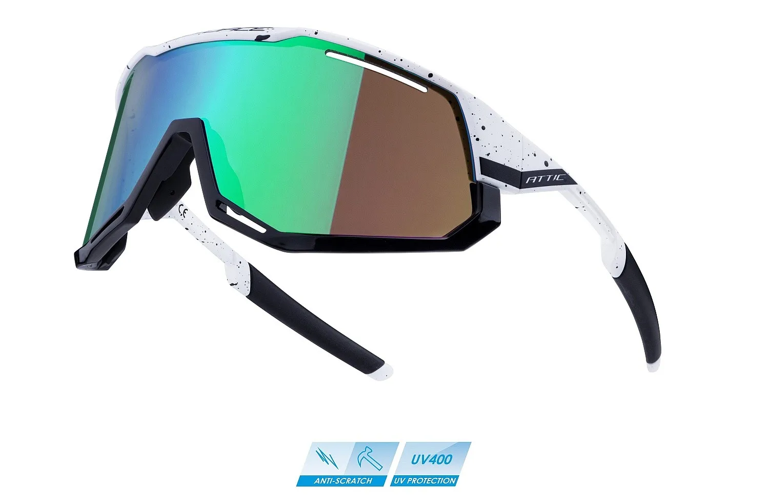 glasses FORCE Attic - White/Black/Green