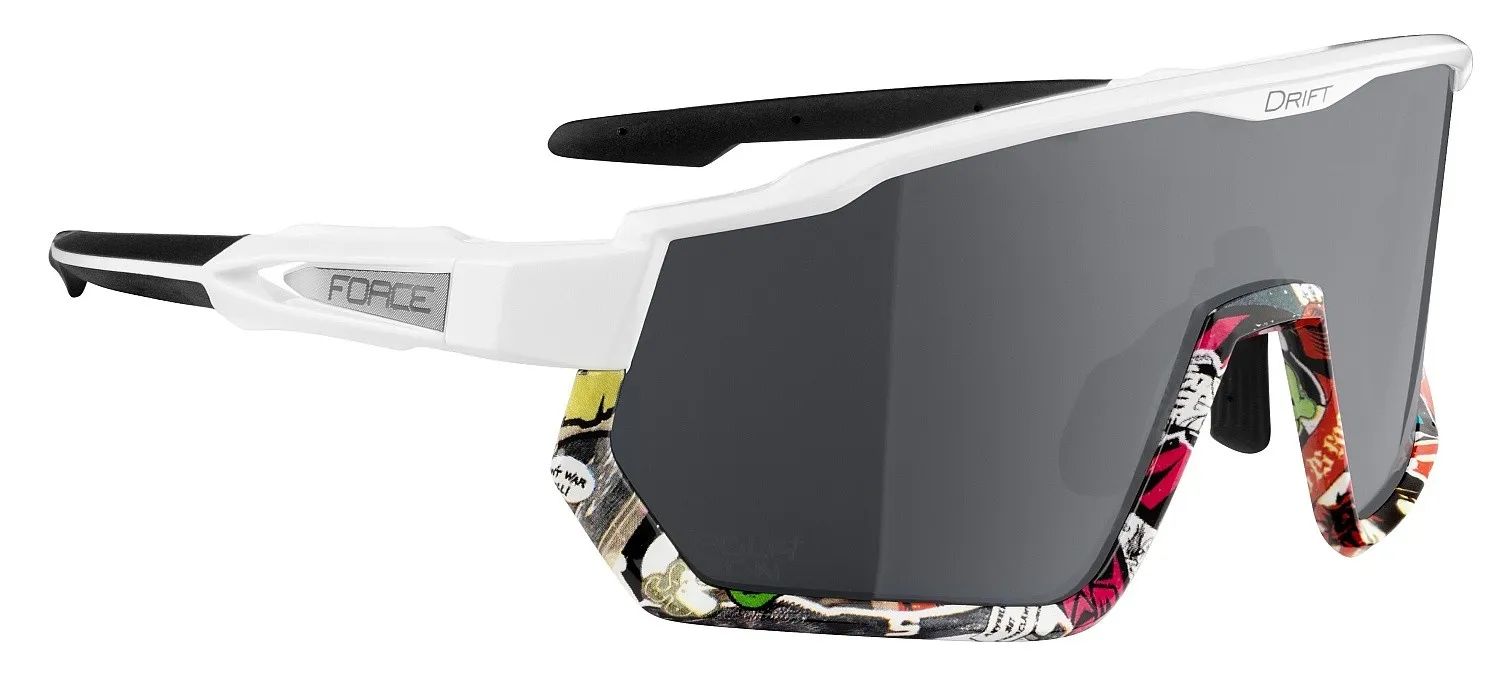 glasses FORCE Drift - White Vivid/Grey Polarized