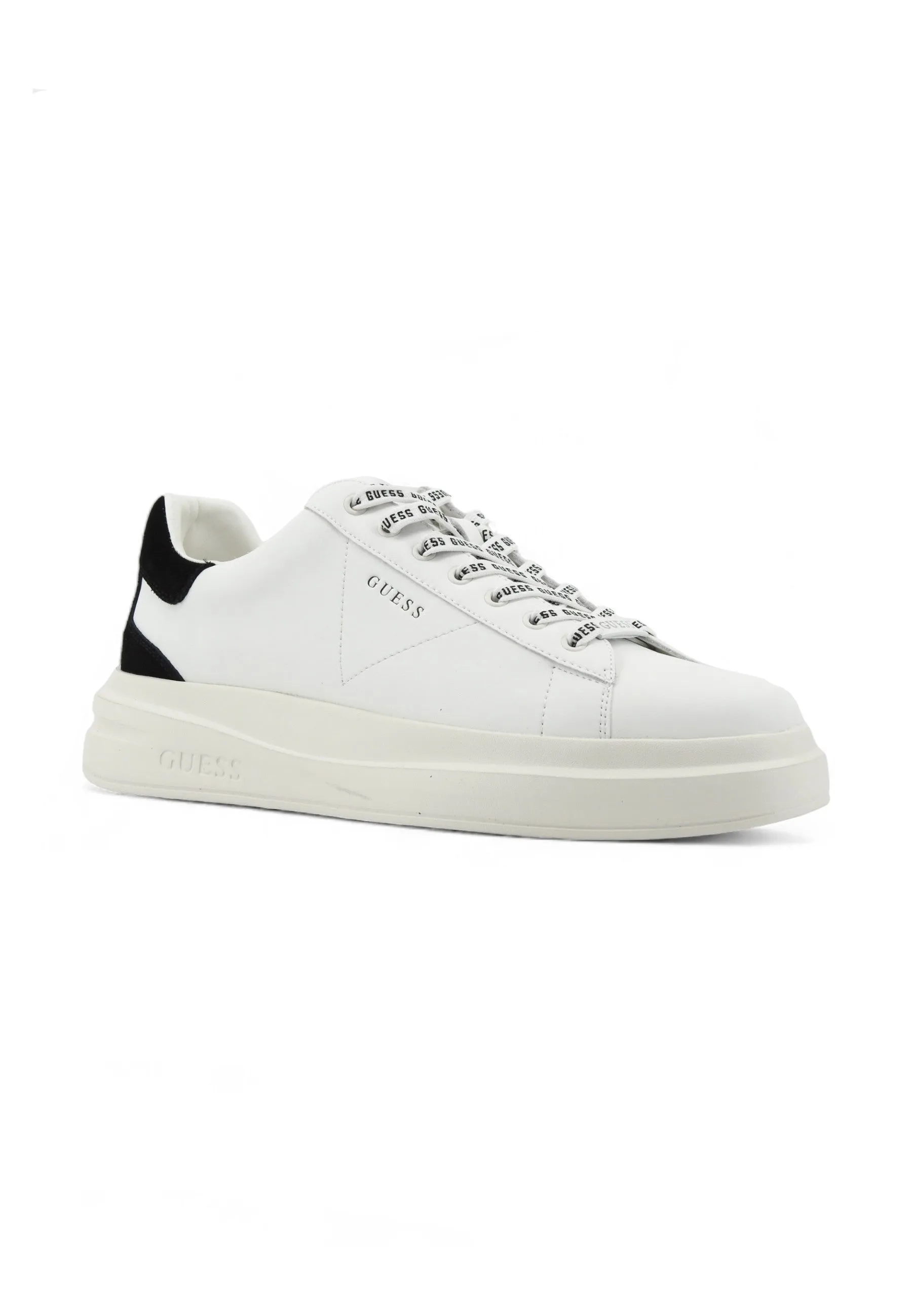 GUESS Retro Suede Sneaker Uomo White Black FMPVIBSUE12