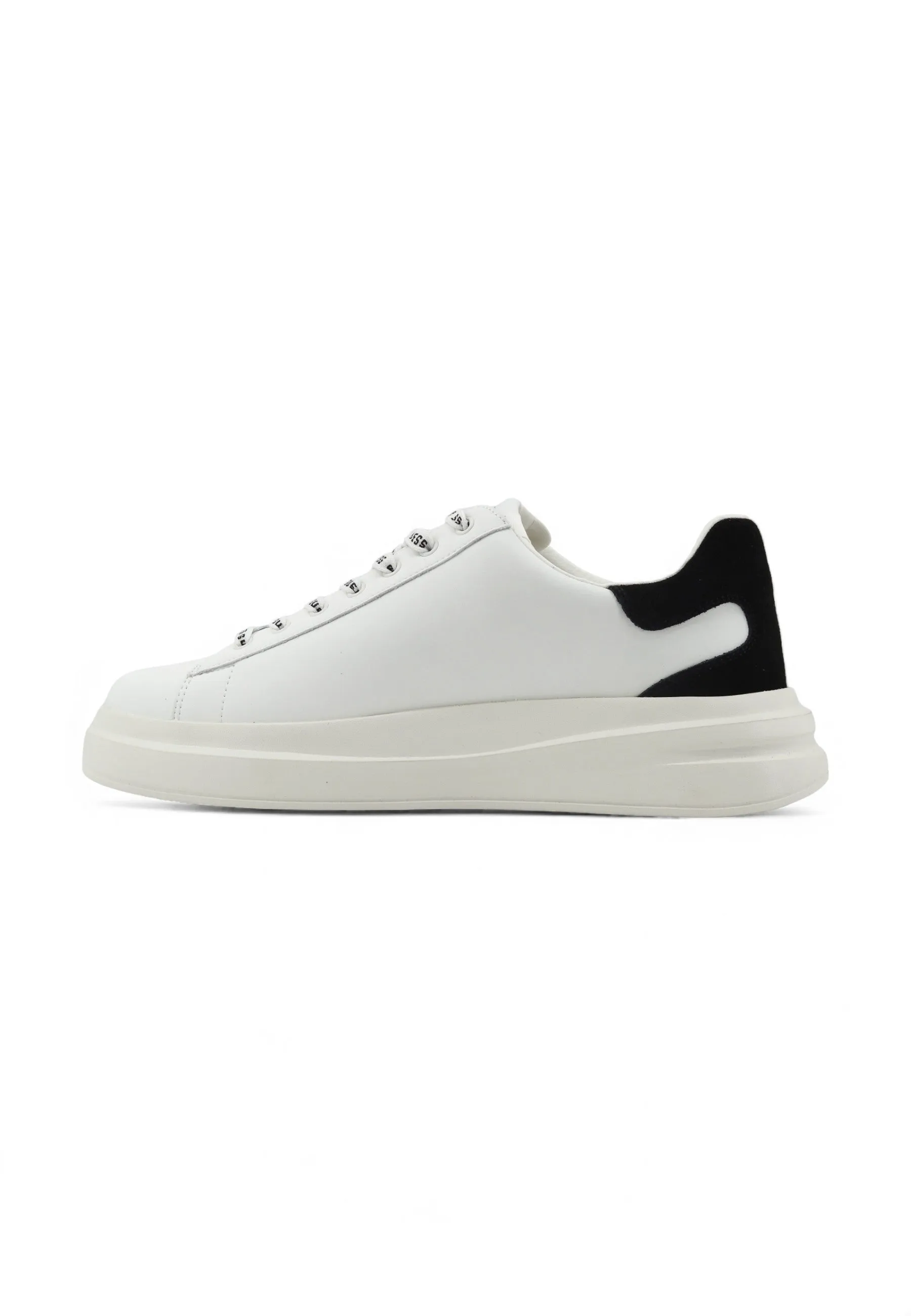 GUESS Retro Suede Sneaker Uomo White Black FMPVIBSUE12