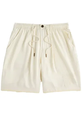 HONOR THE GIFT Blanket Stitch satin shorts -                         -                     -                