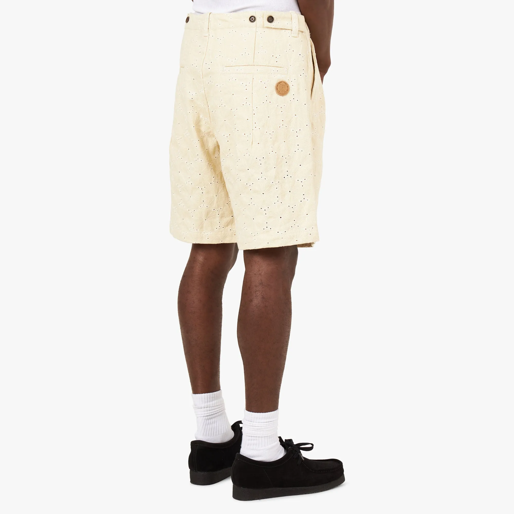 Honor The Gift Legacy Eyelet Shorts / Bone