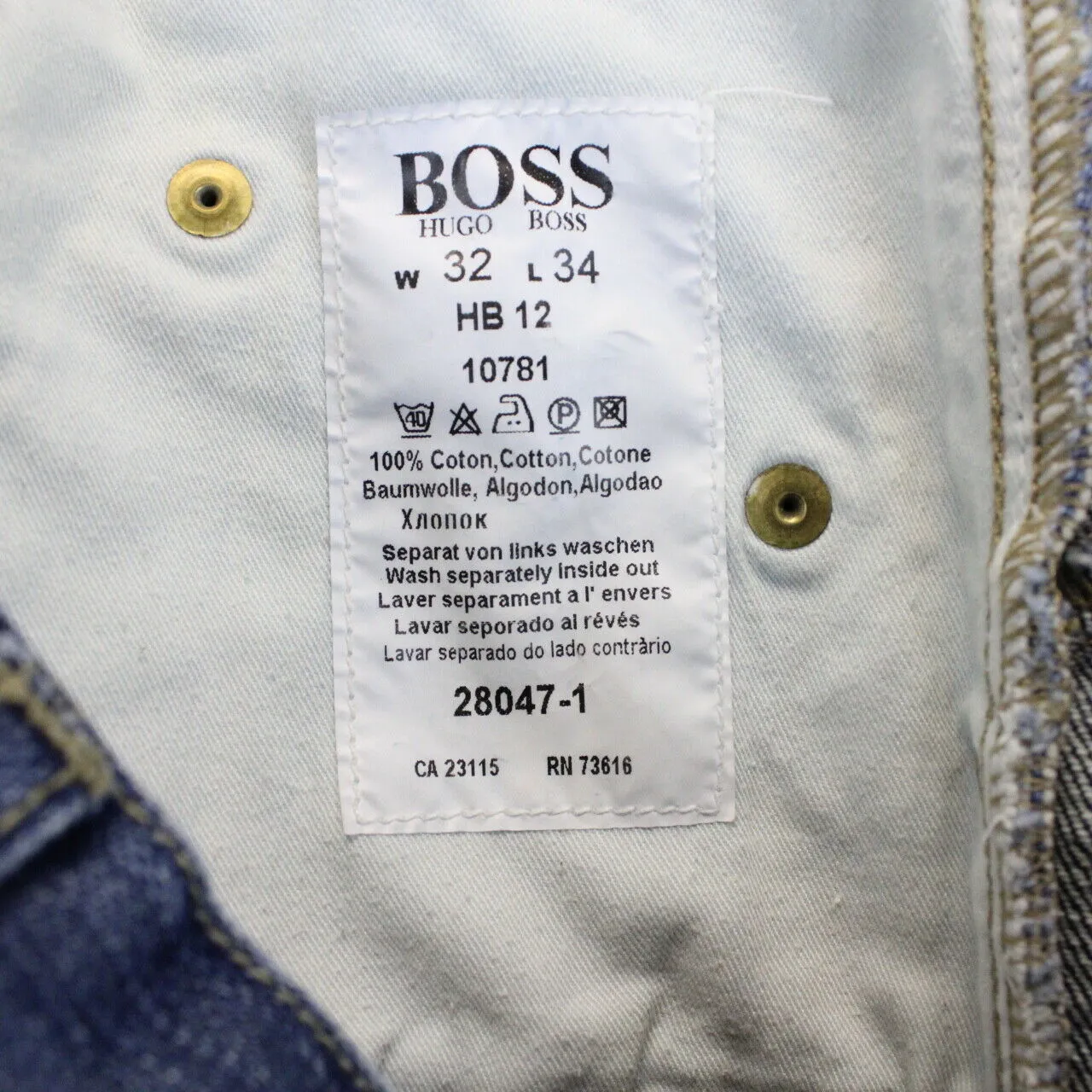 HUGO BOSS Denim Jeans Blue | W32 L34