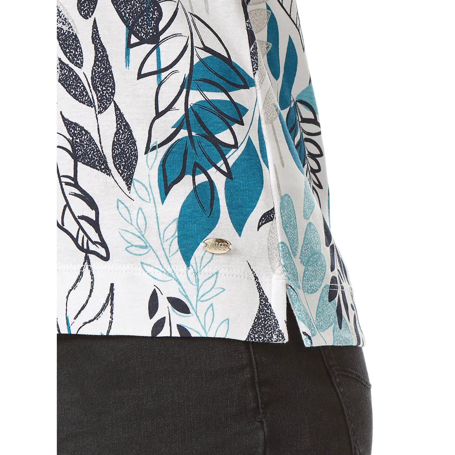 Java Leaf All Over Print Short Sleeve Top