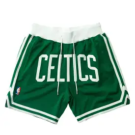 Just Don X Mitchell & Ness Boston Celtics Basketball Short - 7inch Inseam