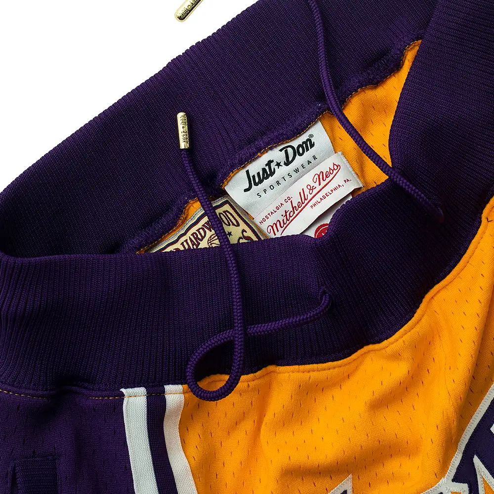 Just Don X Mitchell & Ness  Los Angeles Lakers Basketball Short - 7inch Inseam