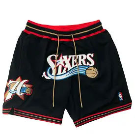 Just Don X Mitchell & Ness Philadelphia 76ers Basketball Short - 7inch Inseam