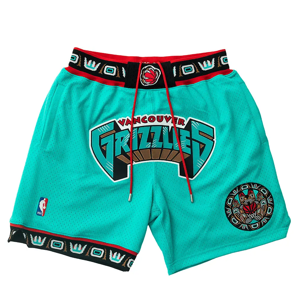 Just Don X Mitchell & Ness Vancouver Grizzlies Basketball Short - 7inch Inseam