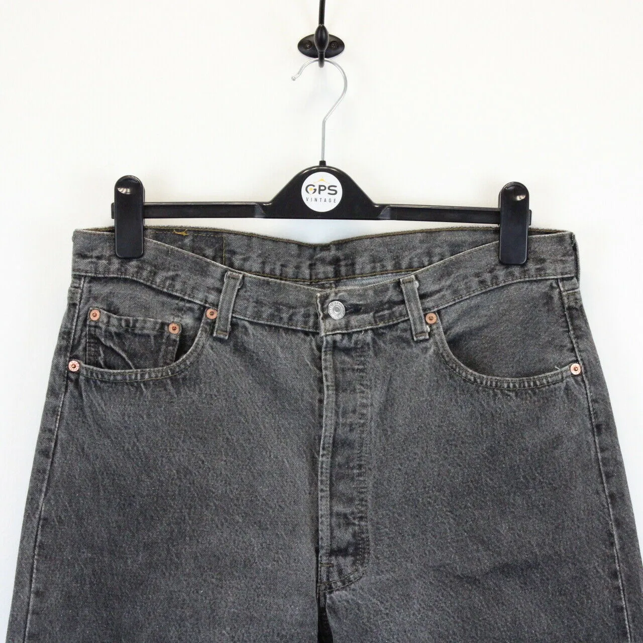 LEVIS 501 Jeans Grey Charcoal | W34 L28