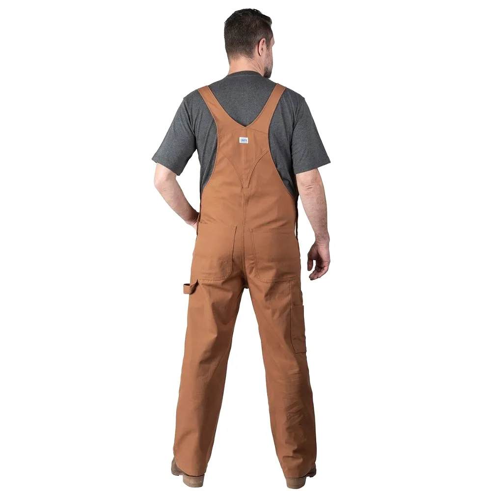 Liberty Men's Duck Bib Work Overall YB790 - Brown