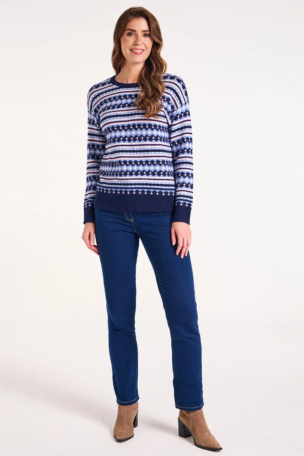 Long Sleeve All Over Fairisle Jumper