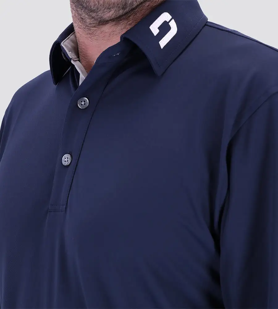 LONG SLEEVE TOUR POLO NAVY