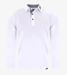 LONG SLEEVE TOUR POLO WHITE