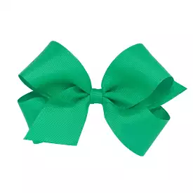 Medium Classic Grosgrain Hair Bow- Fern Green