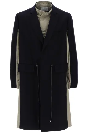 'Melton' Dual Material Coat