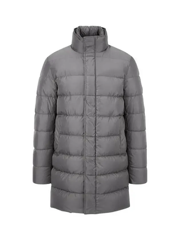 Men s zip up biv down padded coat charcoal 270996