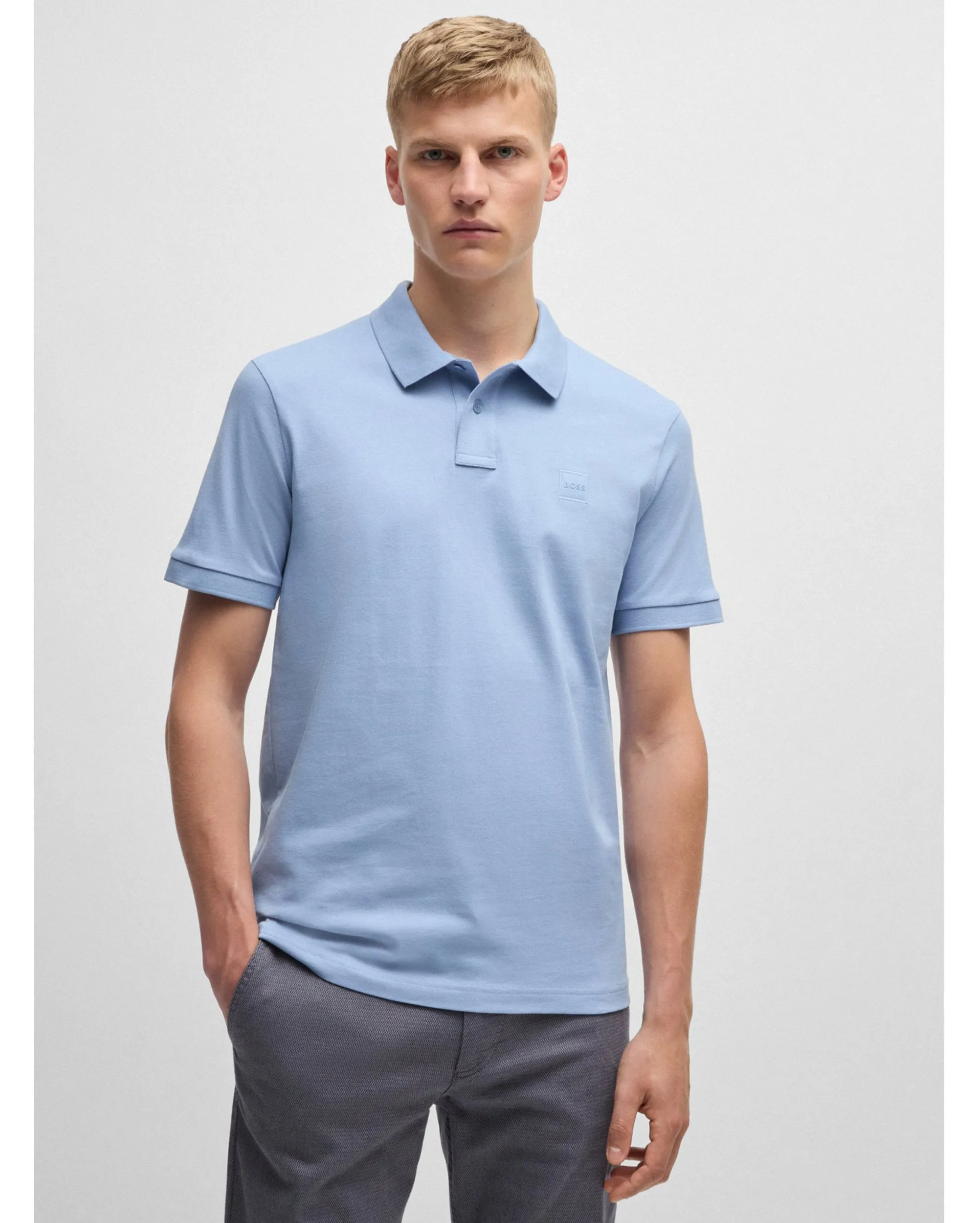 Mens Passenger Polo Shirt Light Blue